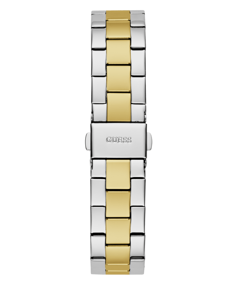 Guess Fawn Polished Two Tone Case With Crystals Sunray Green Dial And Polished Two Tone Bracelet GW0686L2 Watches Guess 