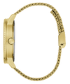 Guess Monarch Polished Gold Tone Case Sunray Black Dial With A Polished Gold Tone Lion And Polished Gold Tone Mesh Bracelet GW0702G1 Watches Guess 