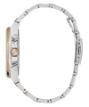 Guess Equity Brushed Silver Tone Case With Polished Rose Gold Tone Bezel With Sunray Navy Multifunction Dial And Brushed And Polished Two Tone Bracelet GW0703G4 Watches Guess 