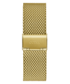 Guess Reputation Polished Gold Tone Case Sunray Black Logo Dial With Polished Gold Tone Mesh Bracelet GW0710G2 Watches Guess 