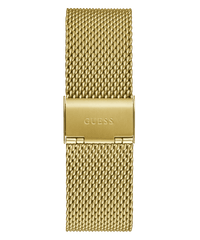 Guess Reputation Polished Gold Tone Case Sunray Black Logo Dial With Polished Gold Tone Mesh Bracelet GW0710G2 Watches Guess 