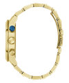 Guess Resistance Brushed Gold Tone Case With Polished Gold Tone Bezel Sunray Blue Multifunction With A Brushed And Polished Gold Tone Bracelet GW0714G2 Watches Guess 