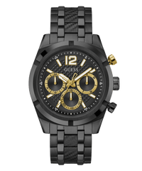 Guess Resistance Brushed Black Case With Polished Black Bezel Sunray Black Multifunction Dial With A Brushed And Polished Black Bracelet GW0714G4 Watches Guess 