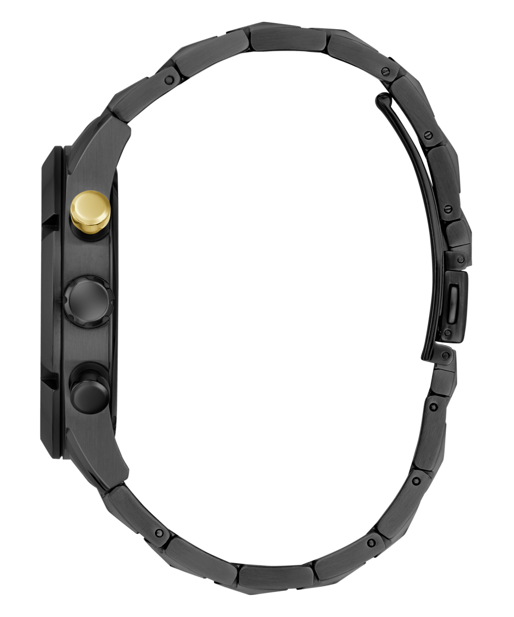 Guess Resistance Brushed Black Case With Polished Black Bezel Sunray Black Multifunction Dial With A Brushed And Polished Black Bracelet GW0714G4 Watches Guess 