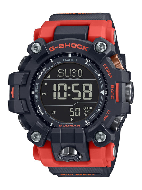 Casio G-Shock Mudman Black and Orange Digital Watch GW-9500-1A4 Watches Casio 