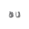 THOMAS SABO Hoop Earrings Crocodile with Stones Silver Blackened Earrings Thomas Sabo 
