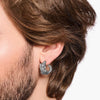 THOMAS SABO Hoop Earrings Crocodile with Stones Silver Blackened Earrings Thomas Sabo 