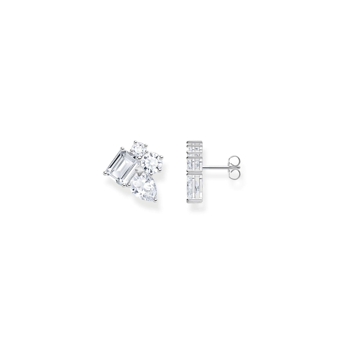 THOMAS SABO Heritage Glam Ear Studs with White Zirconia Stones Earrings Thomas Sabo 