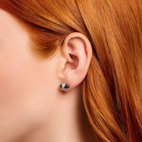 THOMAS SABO Crystal Ear Studs with Onyx Silver Ear Studs THOMAS SABO 
