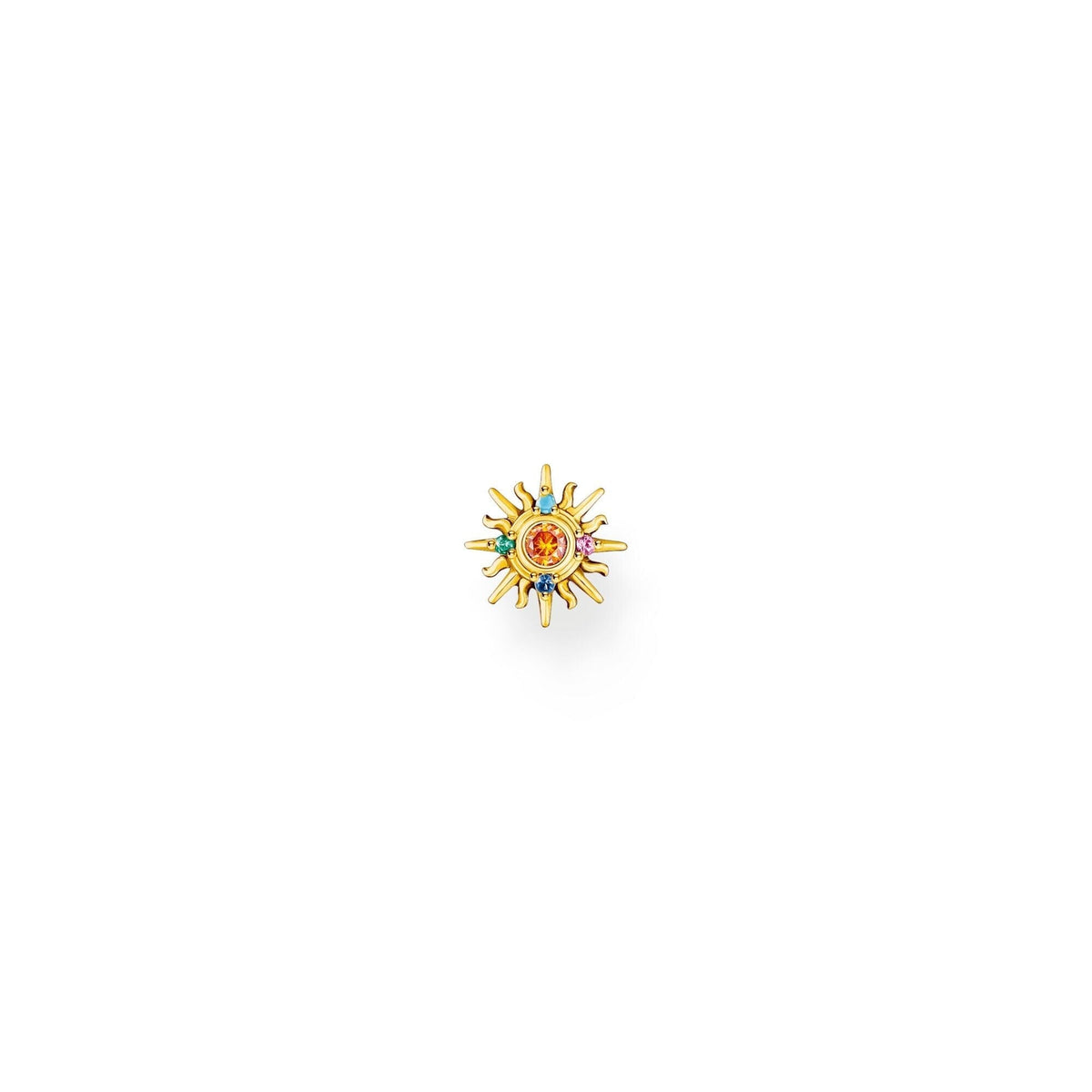 THOMAS SABO Single ear stud sun with colourful stones Earrings Thomas Sabo 