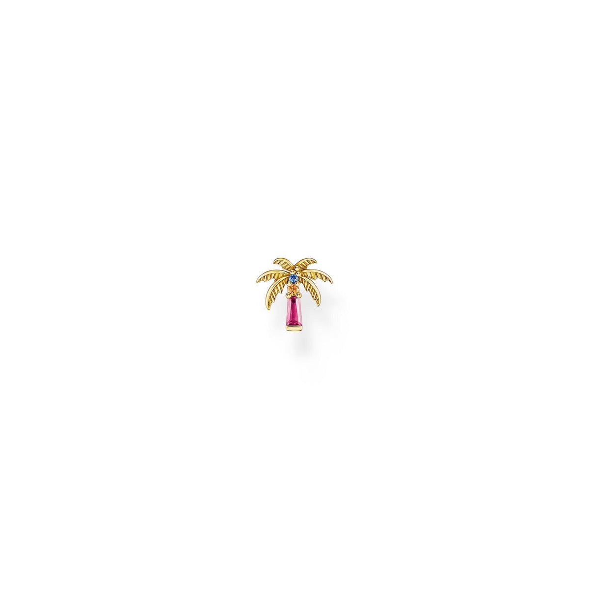 THOMAS SABO Single ear stud palm tree with colourful stones Earrings Thomas Sabo 