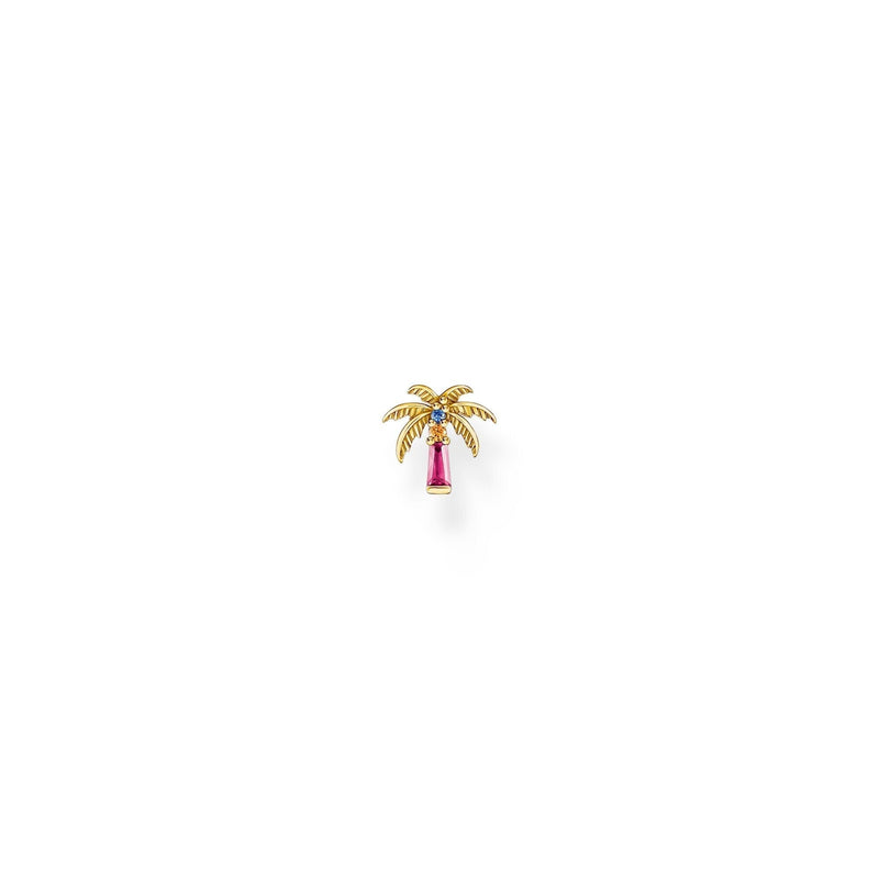 THOMAS SABO Single ear stud palm tree with colourful stones Earrings Thomas Sabo 