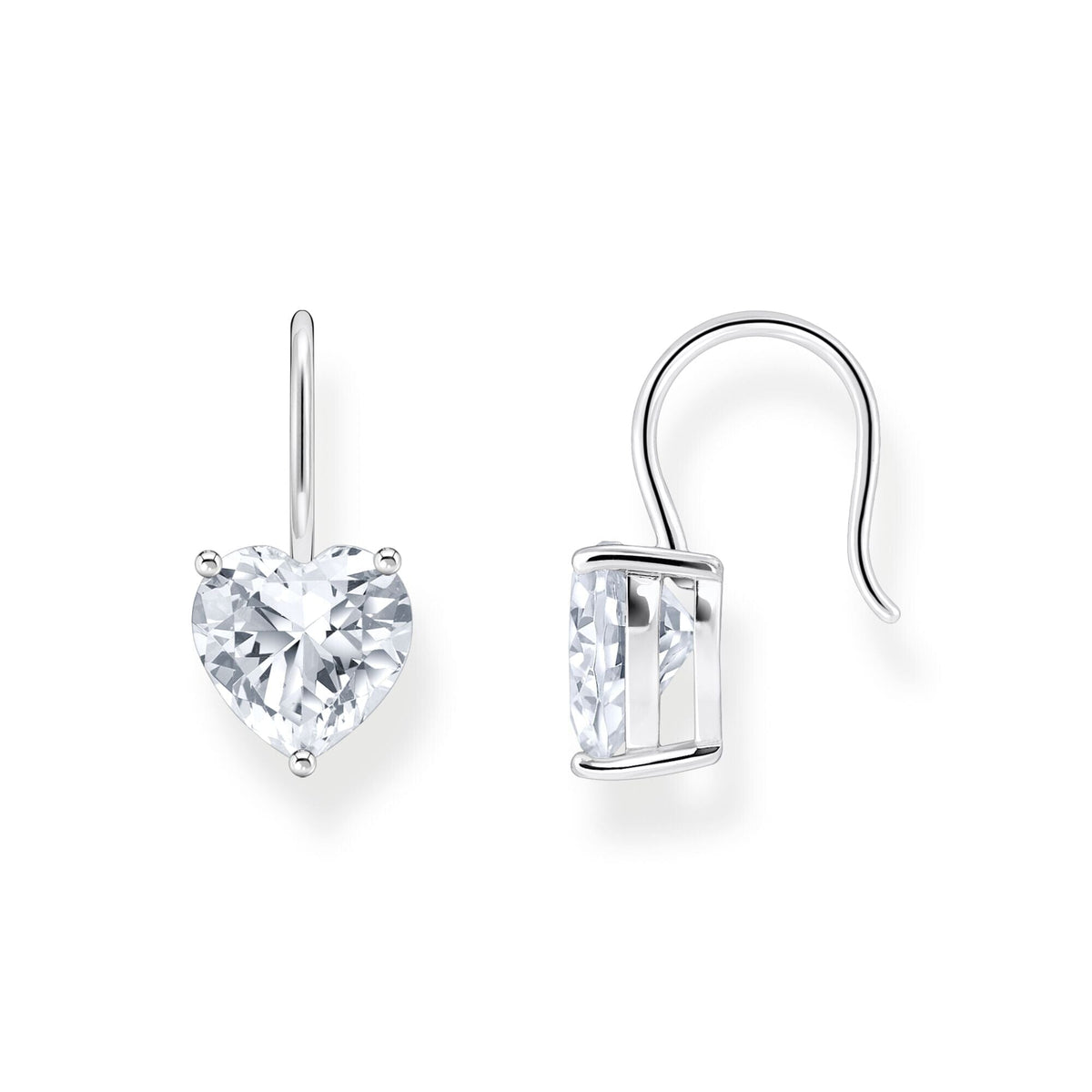 THOMAS SABO Earrings with white heart-shaped zirconia Earrings Thomas Sabo 