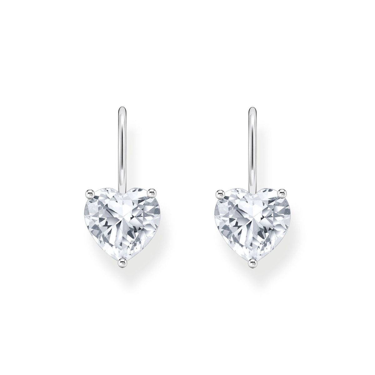 THOMAS SABO Earrings with white heart-shaped zirconia Earrings Thomas Sabo 