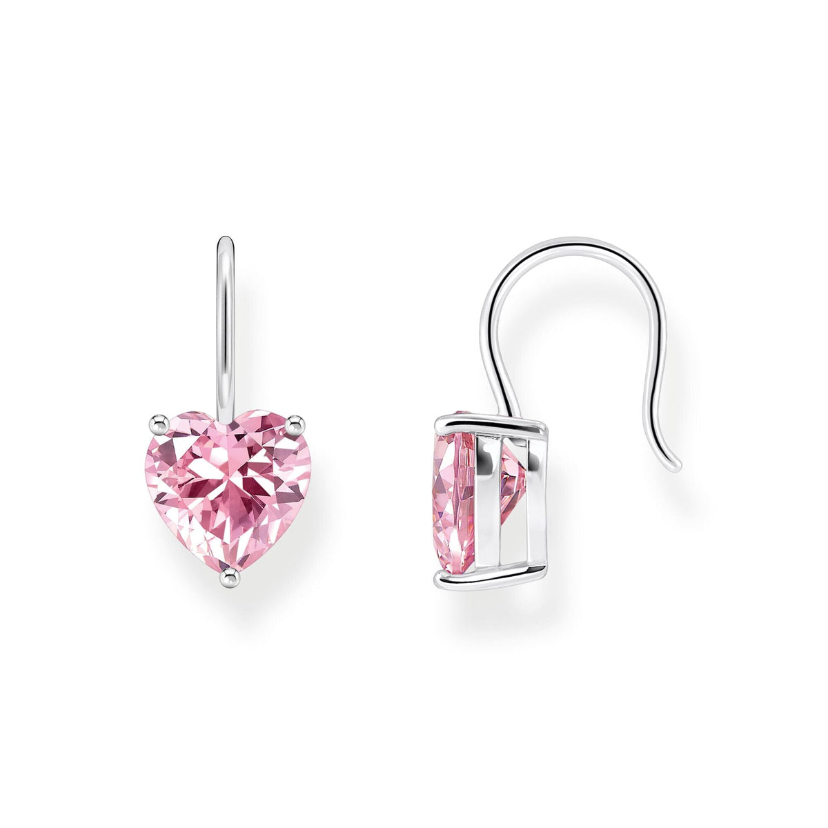 THOMAS SABO Earrings with pink heart-shaped zirconia Earrings Thomas Sabo 