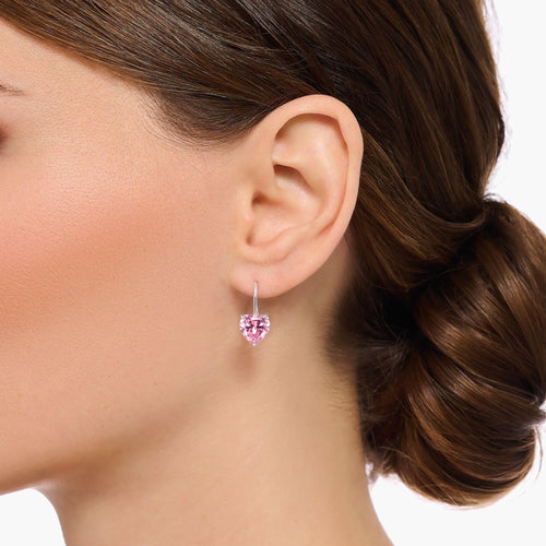 THOMAS SABO Earrings with pink heart-shaped zirconia Earrings Thomas Sabo 