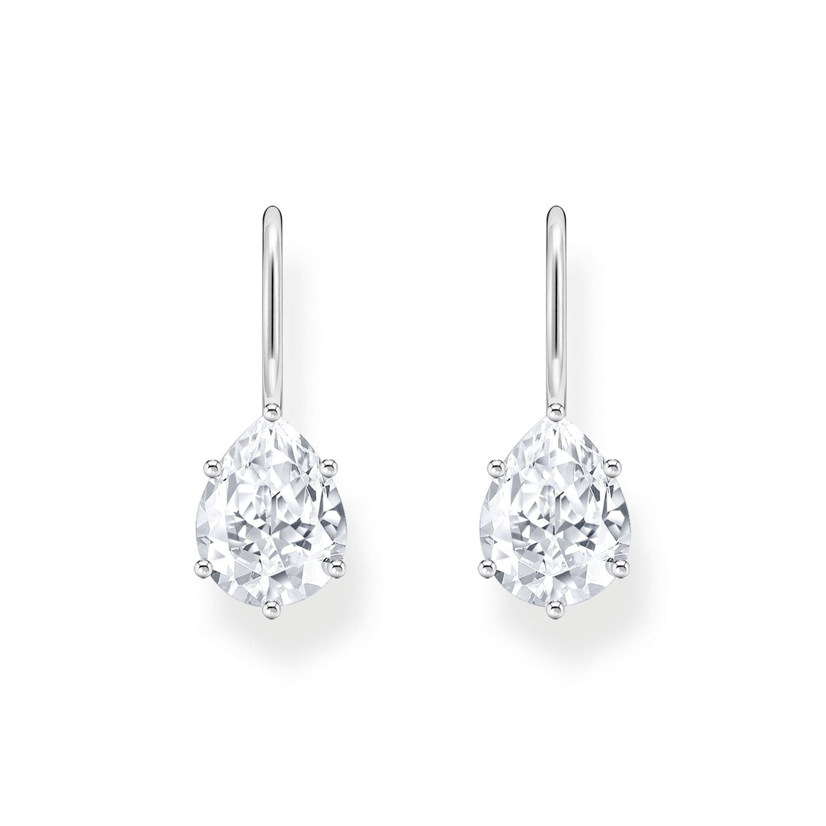 THOMAS SABO Earrings with white drop-shaped zirconia - silver Earrings Thomas Sabo 