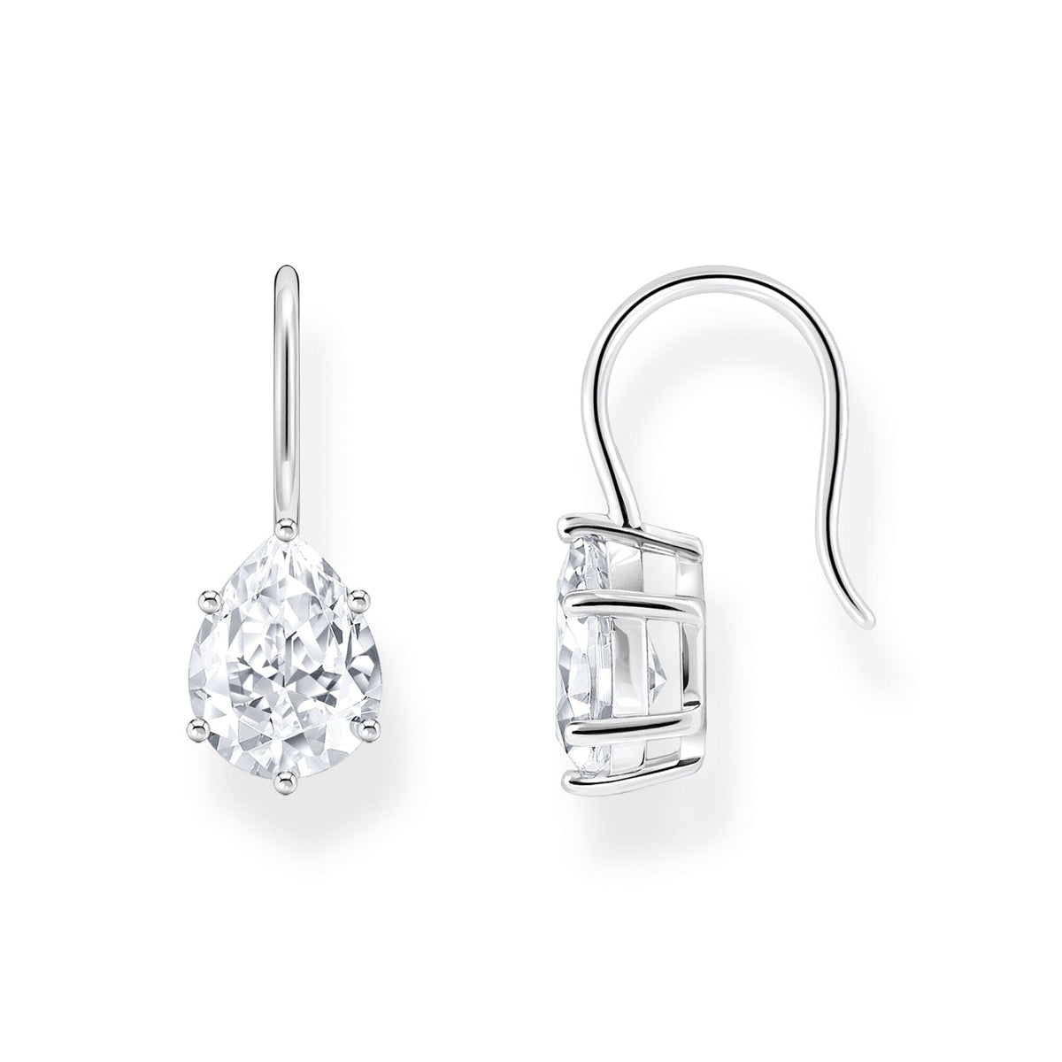 THOMAS SABO Earrings with white drop-shaped zirconia - silver Earrings Thomas Sabo 