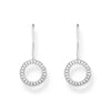 THOMAS SABO Earrings circular-shaped with white zirconia - silver Earrings Thomas Sabo 