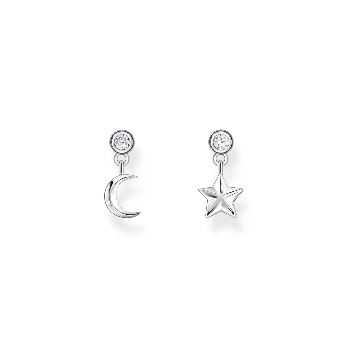 THOMAS SABO Ear Studs with sun and moon - silver Earrings Thomas Sabo 