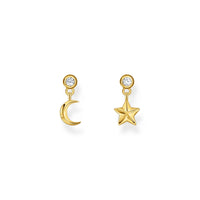 THOMAS SABO Ear Studs with sun and moon - gold Earrings Thomas Sabo 