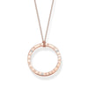 THOMAS SABO Sparkling Circles Rose Gold Necklace Necklaces Thomas Sabo 
