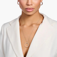 THOMAS SABO Sparkling Circles Rose Gold Necklace Necklaces Thomas Sabo 