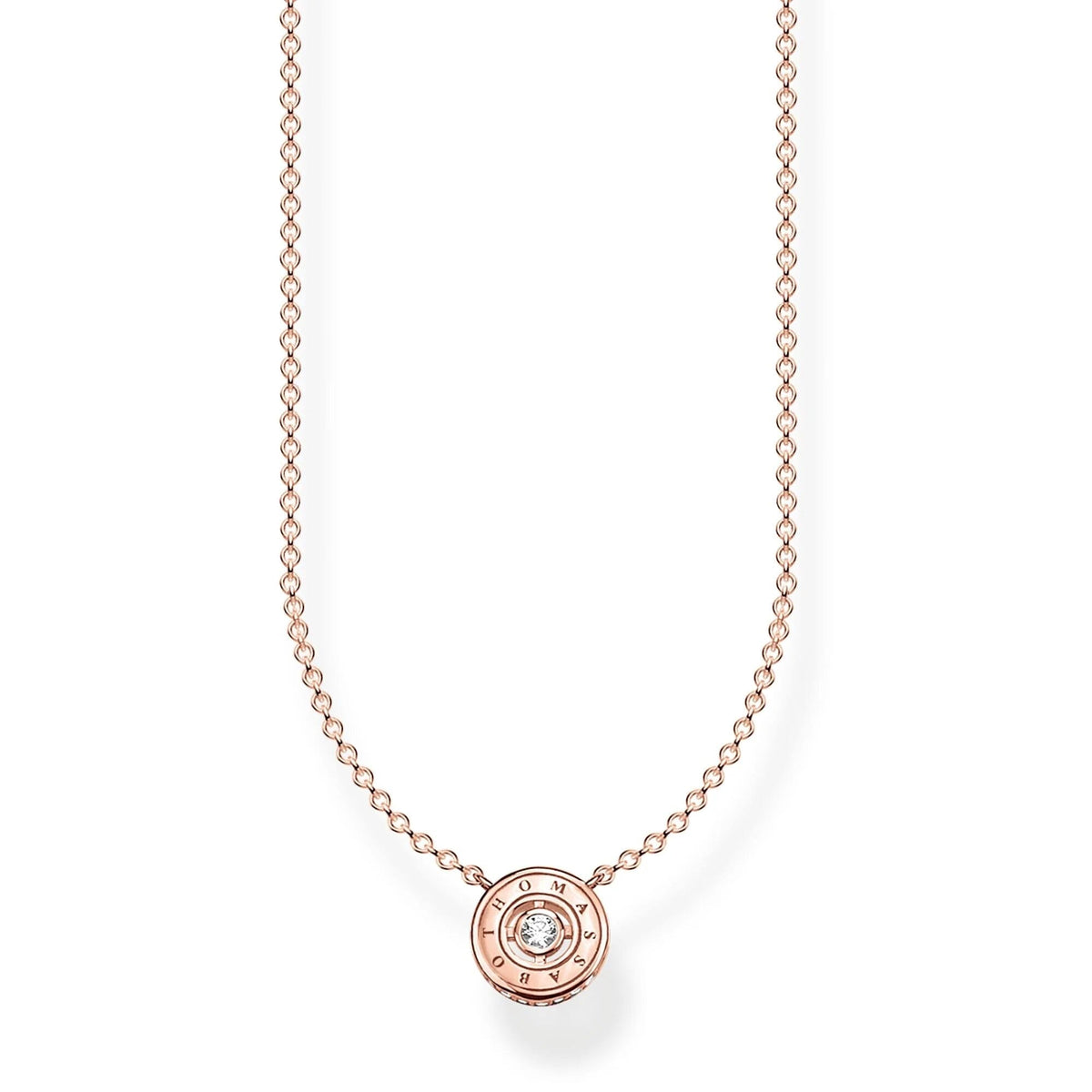 THOMAS SABO Sparkling Circles Rose Gold Necklace Necklaces Thomas Sabo 