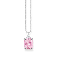 THOMAS SABO Heritage Pink Stone Silver Necklace Necklaces Thomas Sabo 
