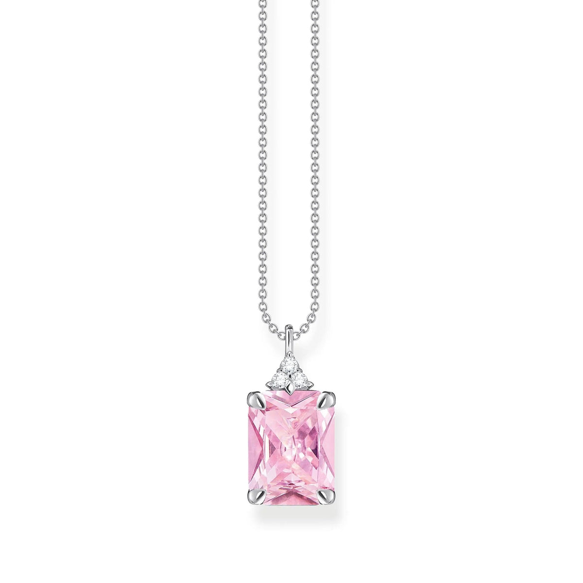 THOMAS SABO Heritage Pink Stone Silver Necklace Necklaces Thomas Sabo 