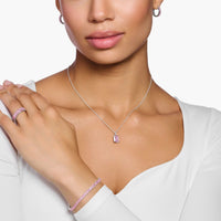 THOMAS SABO Heritage Pink Stone Silver Necklace Necklaces Thomas Sabo 
