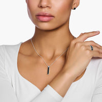 THOMAS SABO Heritage Black Bar Necklace Necklaces Thomas Sabo 