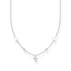 Thomas Sabo Necklace with hearts and white stones silver Necklaces Thomas Sabo 