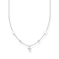 Thomas Sabo Necklace with hearts and white stones silver Necklaces Thomas Sabo 