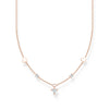 Thomas Sabo Necklace with hearts and white stones rose gold Necklaces Thomas Sabo 