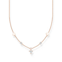 Thomas Sabo Necklace with hearts and white stones rose gold Necklaces Thomas Sabo 