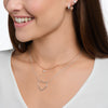 Thomas Sabo Necklace with hearts and white stones rose gold Necklaces Thomas Sabo 