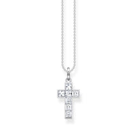 THOMAS SABO Heritage Cross White Stones Necklace Necklaces Thomas Sabo 