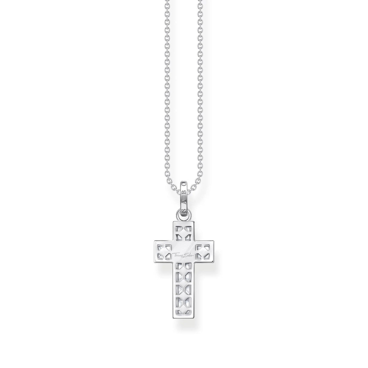 THOMAS SABO Heritage Cross White Stones Necklace Necklaces Thomas Sabo 