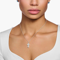 THOMAS SABO Heritage Cross White Stones Necklace Necklaces Thomas Sabo 