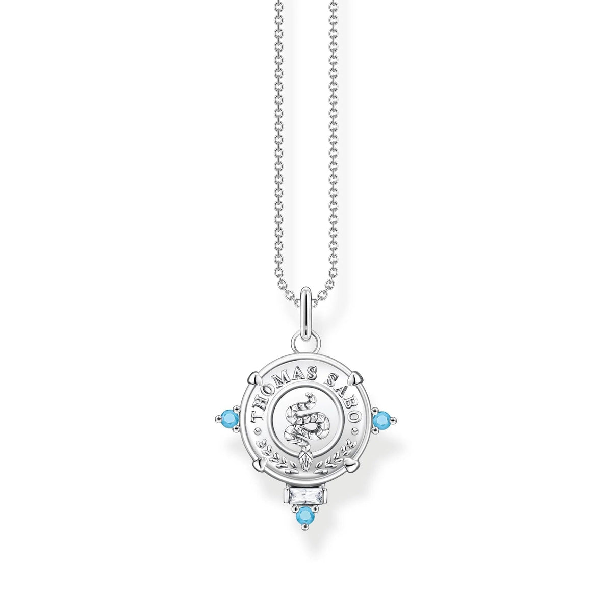 THOMAS SABO Abalone Coin Necklace Necklaces Thomas Sabo 