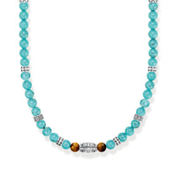 THOMAS SABO Rebel Turquoise Bead Necklace Necklaces Thomas Sabo 