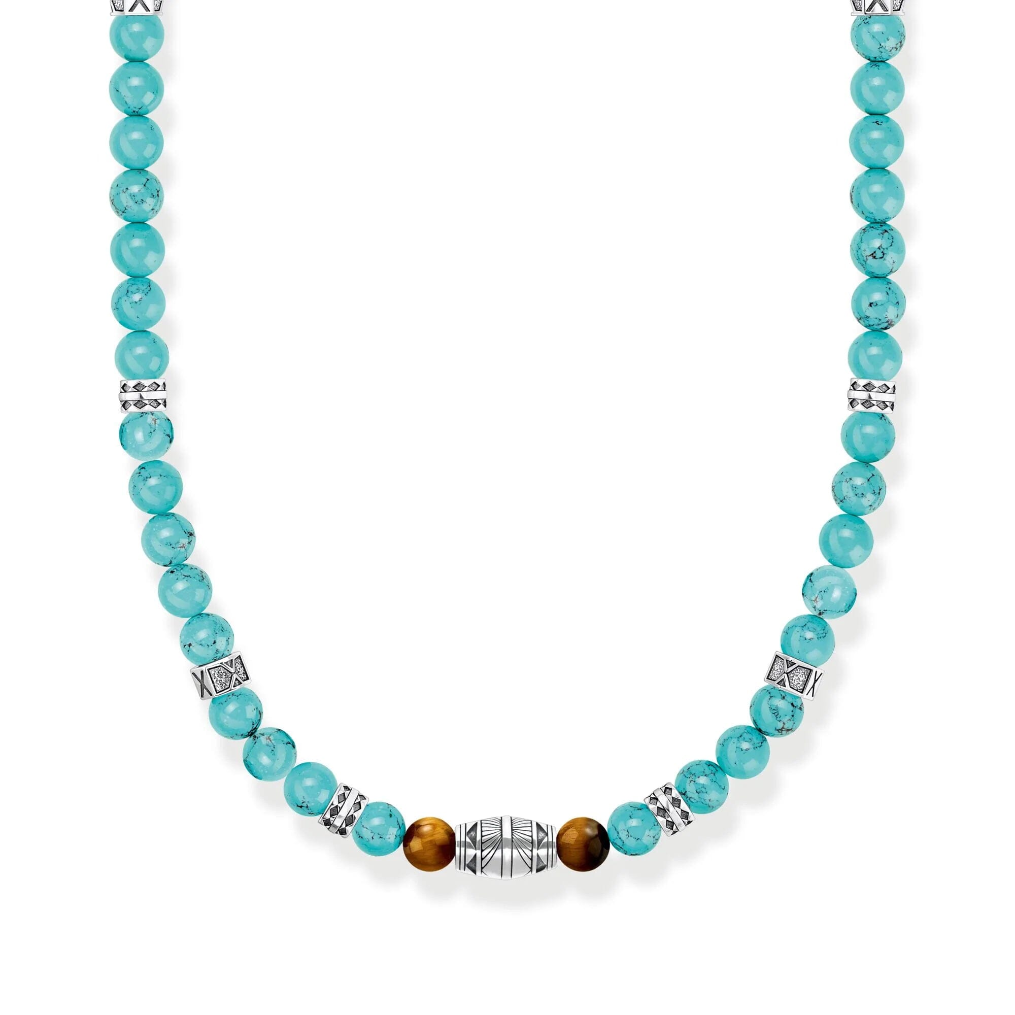 THOMAS SABO Rebel Turquoise Bead Necklace Necklaces Thomas Sabo 