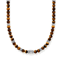 THOMAS SABO Rebel Tiger's Eye Bead Necklace Necklaces Thomas Sabo 
