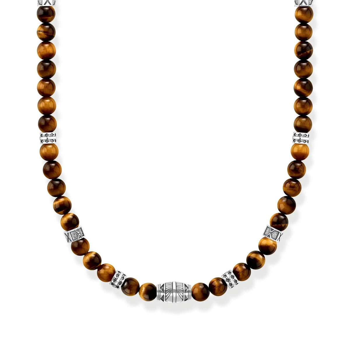 THOMAS SABO Rebel Tiger's Eye Bead Necklace Necklaces Thomas Sabo 
