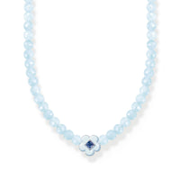 THOMAS SABO Jade Bead Flower Blue Choker Necklaces Thomas Sabo 