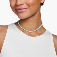 THOMAS SABO Jade Bead Flower Blue Choker Necklaces Thomas Sabo 