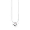 THOMAS SABO Pink Stone Heart Necklace Necklaces Thomas Sabo 