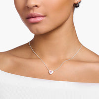 THOMAS SABO Pink Stone Heart Necklace Necklaces Thomas Sabo 