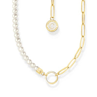 THOMAS SABO Member Charm Necklaces with Charmista Disc Gold Plated Necklaces THOMAS SABO Charmista 